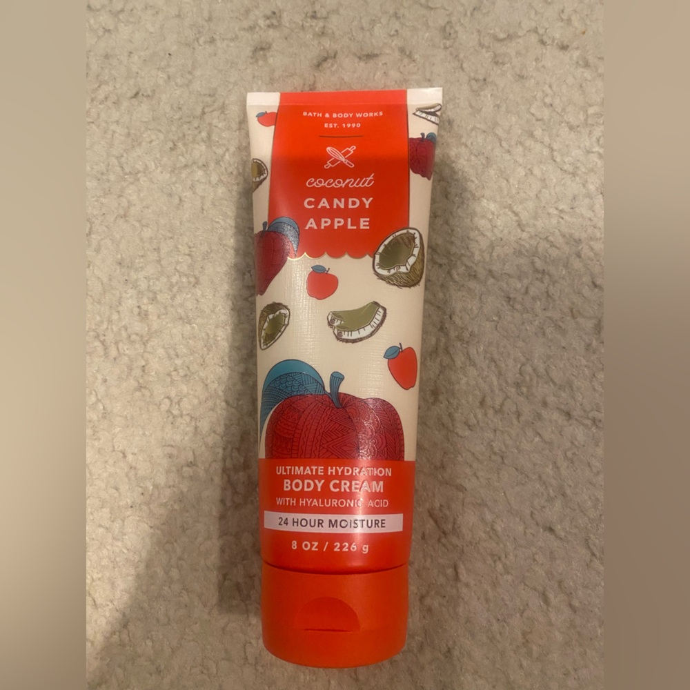 Bath and body candy apple body cream new
